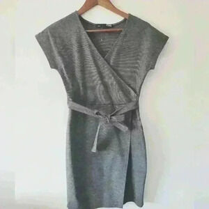 Rebel sugar grey  faux wrap dress size small